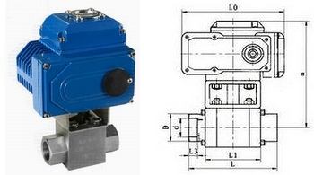 電動高壓球閥結構圖